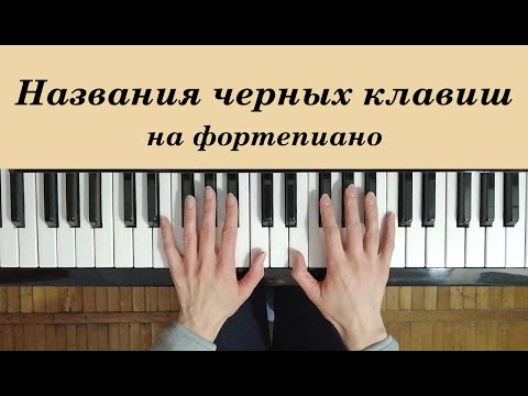 🇺🇦Как называются черные клавиши на фортепиано (пианино). Знаки альтерации — диез, бемоль, бекар.