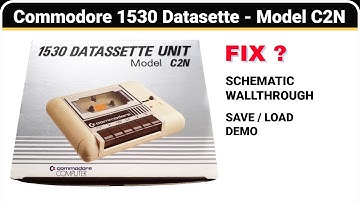 Commodore 1530 C2N Datassette  :  REPAIR / FIX / RESTORE