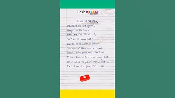Beauty of Nature | A Poem on Nature in English | A Beautiful Poem on Nature | Poems About Nature
