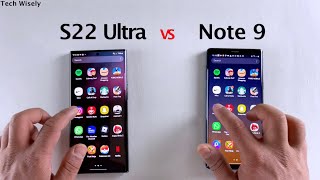 SAMSUNG S22 Ultra vs Note 9 | SPEED TEST
