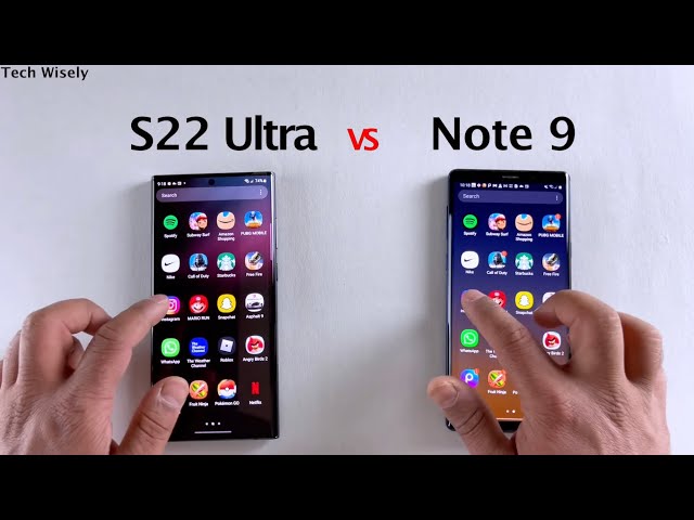 SAMSUNG S22 Ultra vs Note 9 | SPEED TEST
