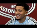 "I spoke to the manager and he gave me that belief" | Jadon Sancho joins Villa
