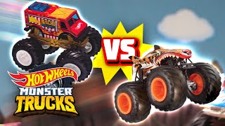 MONSTER TRUCKS Face The CRAZIEST CHALLENGES EVER | Monster Trucks Tournament of Titans | Hot Wheels