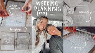 WEDDING PLANNING VLOG PT. 4 (DIYS!! diy acrylic signs, table numbers, dispo cameras, cricuting) screenshot 5