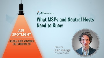 Neutral Host Networks for Enterprise 5G - What MSPs & Neutral Hosts Need to Know