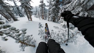 Rock Drops and Pow at Mammoth Mountain  POV