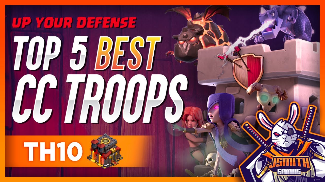 BEST DEFENSIVE CLAN CASTLE TROOPS AT TOWN HALL 10 War Defense TH10