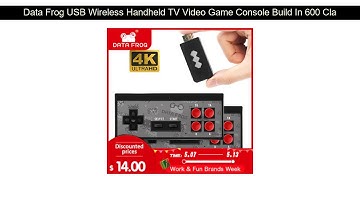 Get Data Frog USB Wireless Handheld TV Video Game Console Build In 600 Classic Game 8 Bit Mini Vide