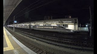 JR2019東海道新幹線三河安城駅【こだま677号到着】