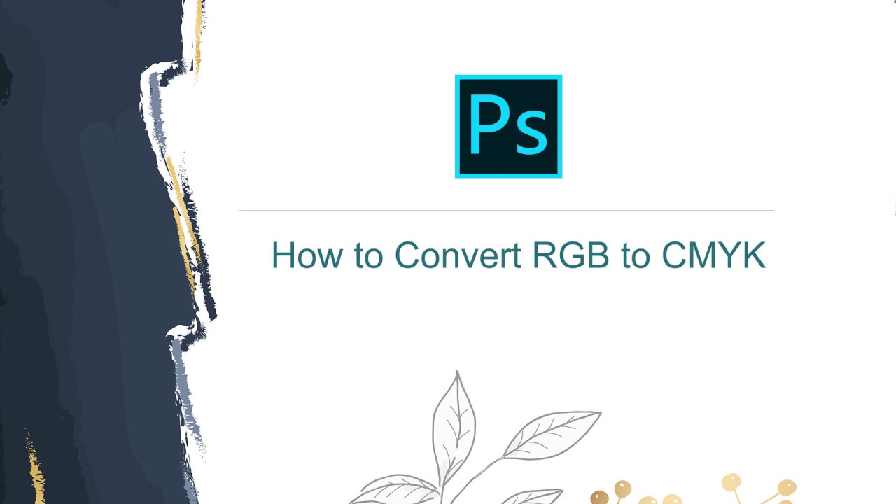 How to Convert RGB to CMYK in Adobe Photoshop| QINPrinting - YouTube