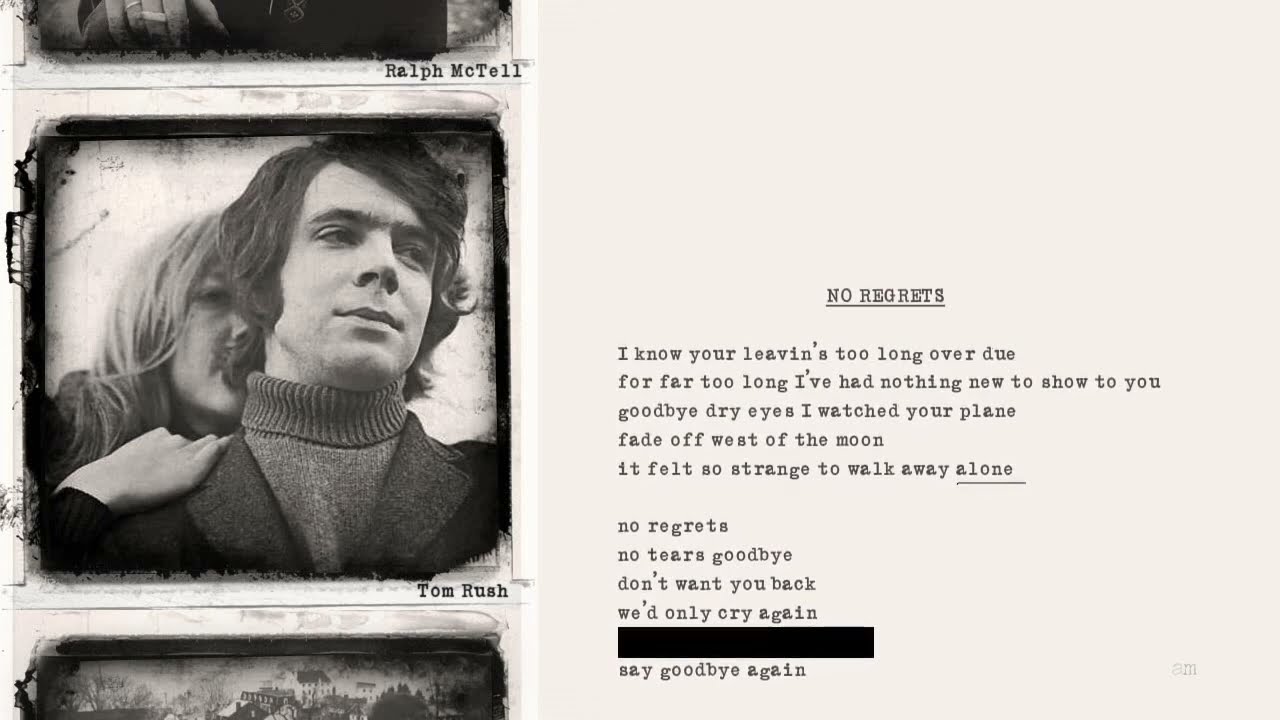 TOM RUSH - No Regrets | Singer Songwriters Essential Song