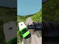 😱Cars &amp; School Bus‼️ vs GiantPit Bollards Crash #1 BeamNG Drive#beamngdrive