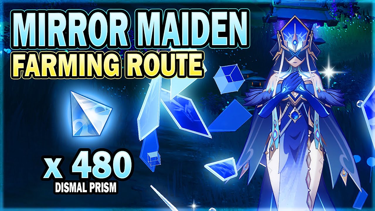 All Mirror Maiden Locations Efficient Farming Route Genshin Impact