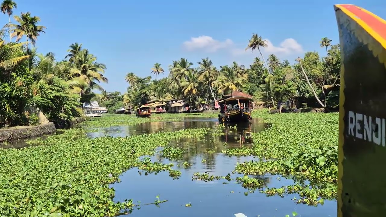 Alleppey back water boatingg