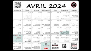 Programmation avril 2024 Urgence Disk Projet 366