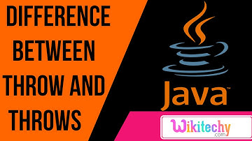difference between throw and throws in java | java interview questions | wikitechy.com