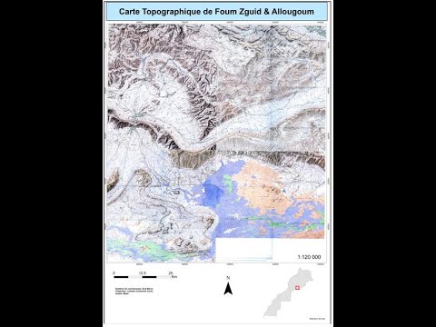 ArcGIS: Caler, Découper puis Fusionner des cartes Topographiques et les mettre en page