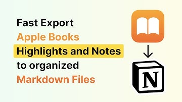 How to Export Apple Books Highlights & Notes into Markdown