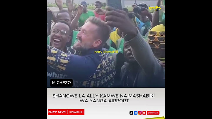 TAZAMA SHANGWE LA ALLY KAMWE NA MASHABIKI WA YANGA AIRPORT