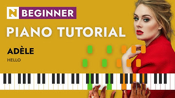 Adèle - Hello | PIANO TUTORIAL | BEGINNER