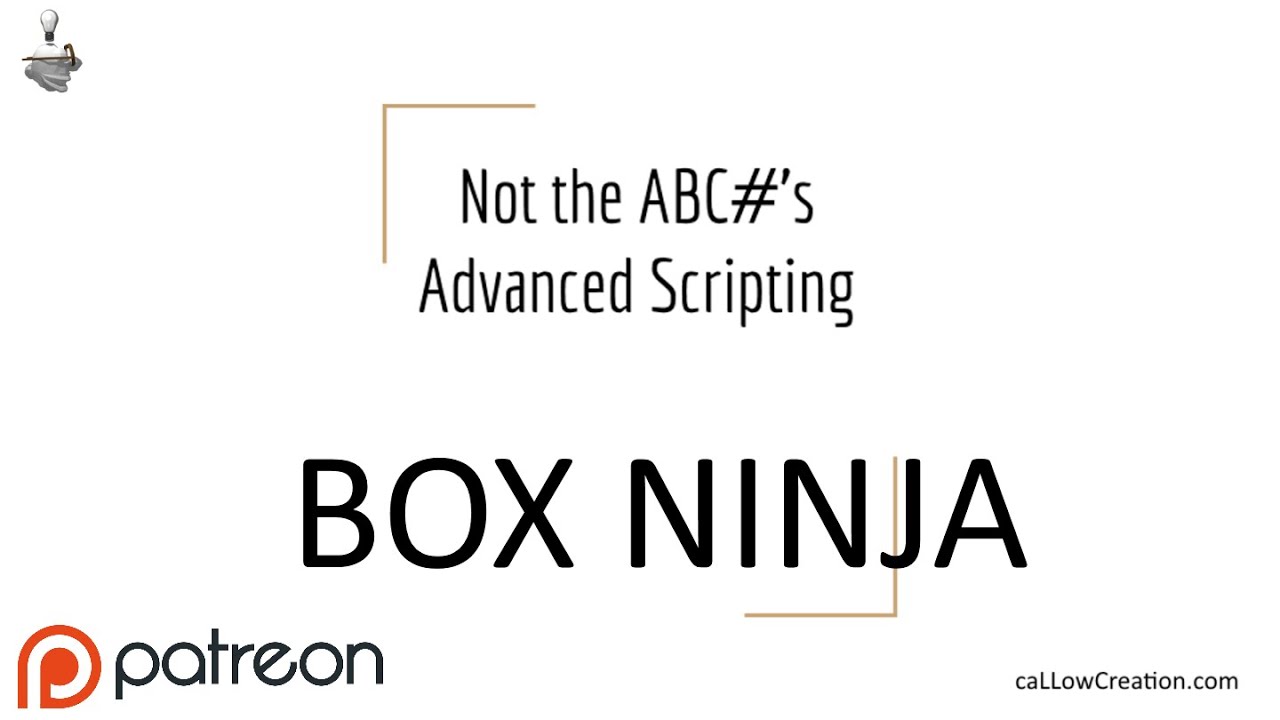 Advance scripting. Script of Lessons.