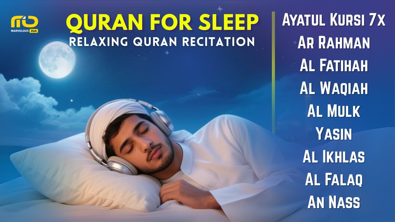 Every Night Quran Before Sleep ✦ Al Fatiha, Ayatul Kursi, Yasin, Ar Rahman, Al Mulk