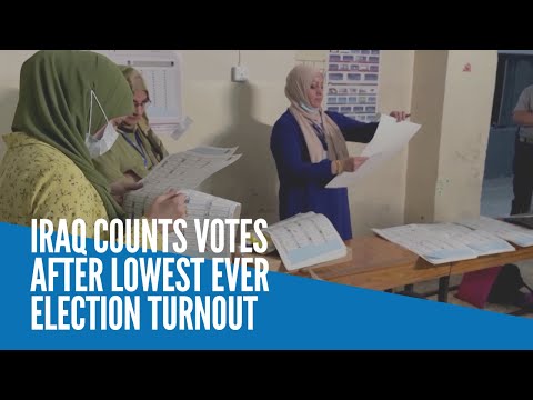 Iraq counts votes after lowest ever election turnout