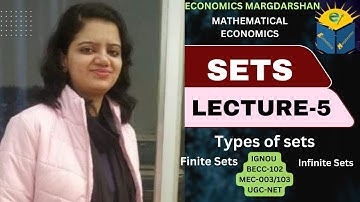 SETS || PART-5 || TYPES OF SETS-2 || MATHEMATICAL ECONOMICS || IGNOU BECC-102/ MEC-003/103