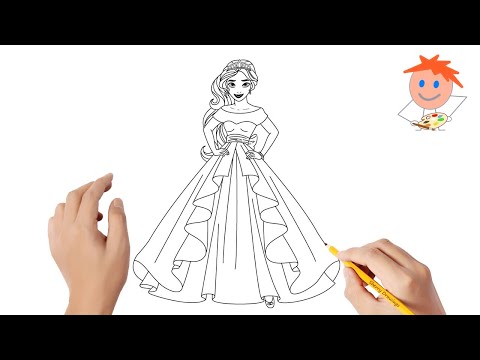 How to draw The Princess Elena Of Avalor | Easy drawings