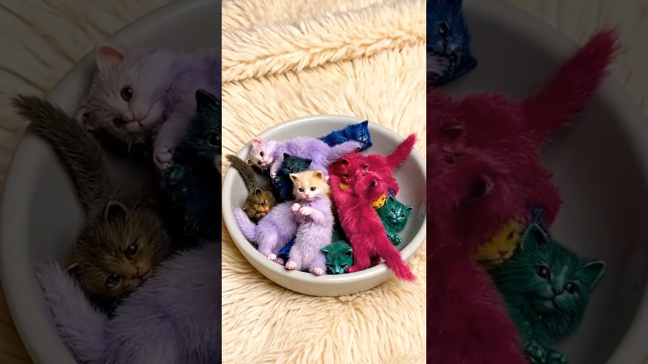 😻 ASMR Glass Jar Cute Cats Magic! 