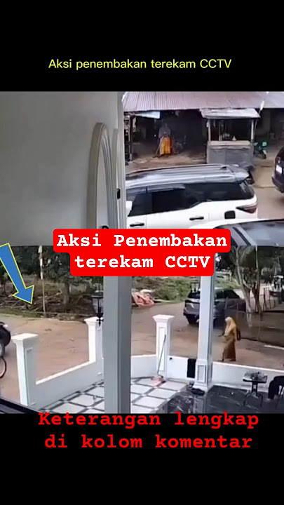 Viral ‼️ Aksi penembakan terekam CCTV #shorts #viral