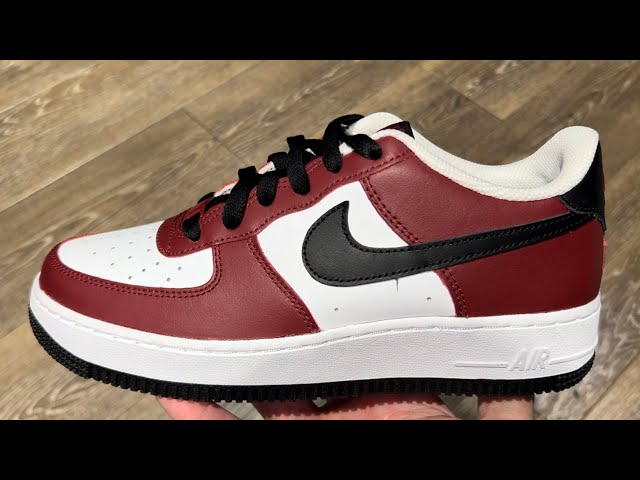 Nike (GS) Air Force 1 LV8 Team Red/Black-White