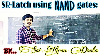 SR-Latch using NAND gates | Flip-flops | Telugu | B.Sc 6th Semester