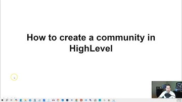 How to create a community in HighLevel