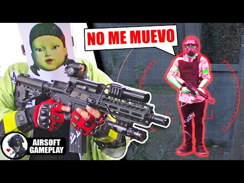 JUEGO del CALAMAR REAL❗️ 😳 ▬ SQUID GAME AIRSOFT ▬ Airsoft Gameplay