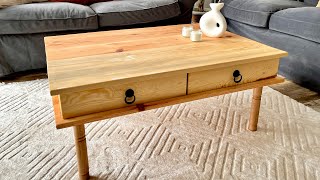 Making a Coffee Table with Storage Space /ASMR Wooden Coffee Table Making