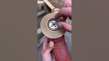 Wood carving disc that polish up your hard wood 🔥🛠️ #tool #polish #woodworking #woodcarving