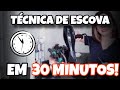 Técnica de escovar cabelo em 30 minutos.