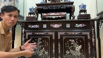 Bàn Huế Khảm Ốc Xưa - Sập Gụ Tủ Chè - Tràng Kỷ - Nội Thất Nhà Gỗ - Tủ Bày Đồ - Bàn Ghế Tràng Kỷ Xưa