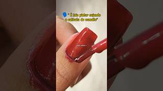 PREFIRO CONTINUAR PINTANDO A UNHA SUJANDO A CUTÍCULA DE ESMALTE #shorts #unha #esmalte #humor #meme