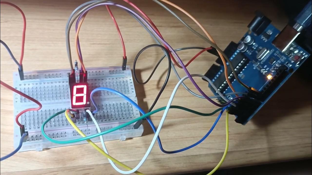 Práctica de Arduino. Contador del 0 al 9 - YouTube