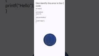 C MCQ Practice Question ❓ C Programming interview questions #codingtutorial