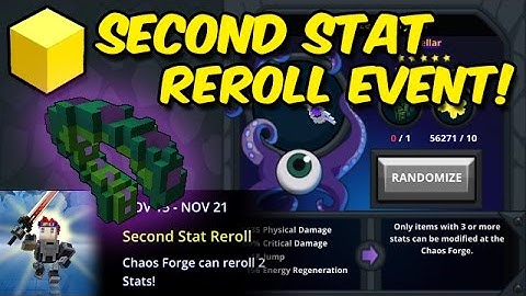 Second stat RE-ROLL EVENT