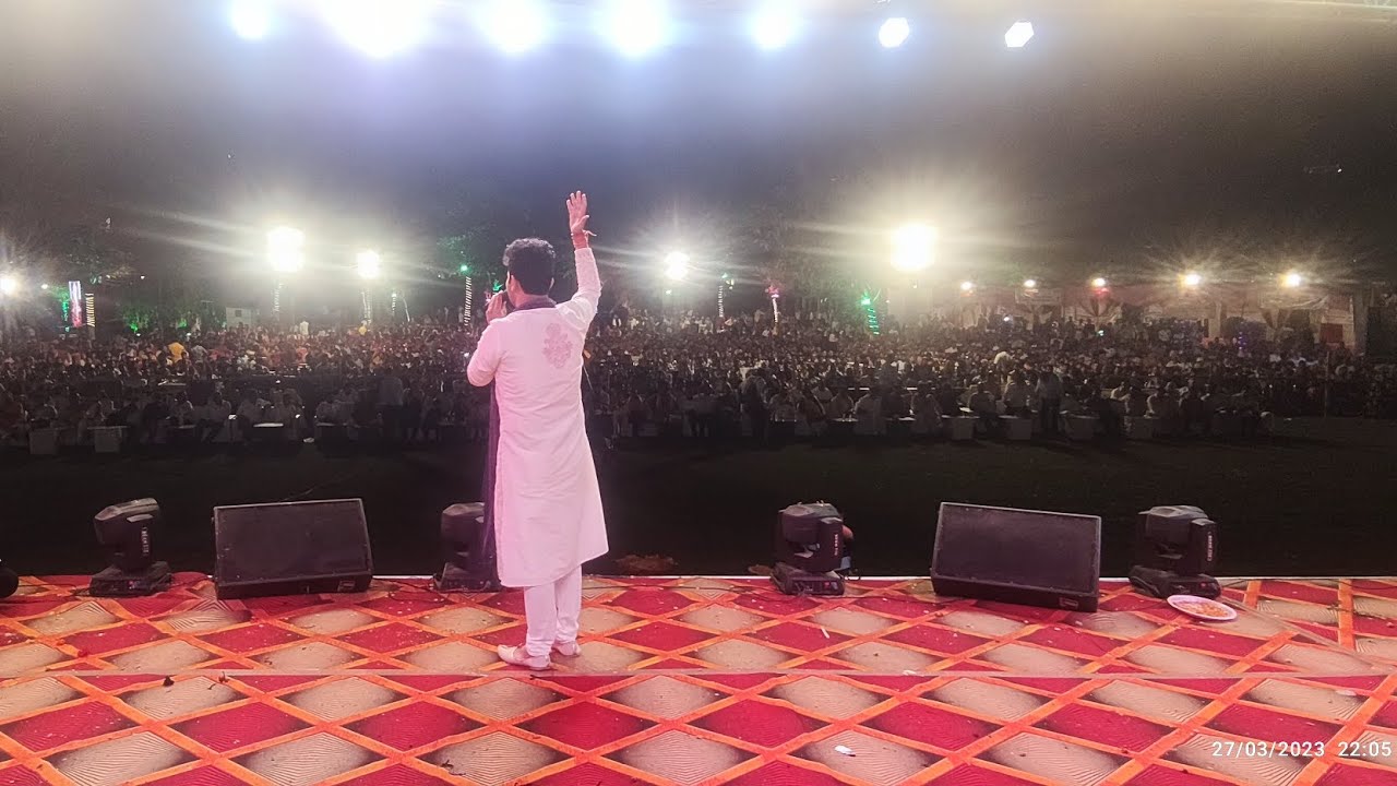Pranav singh kanha Live Performance stage show Jaunpur Mahotsav