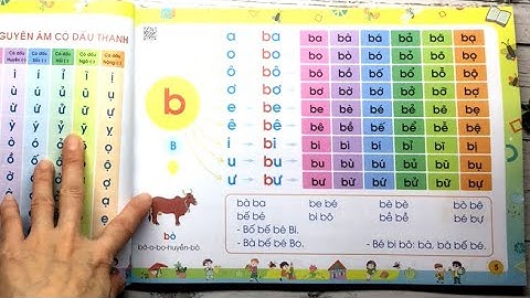 Đánh vần tiếng Việt - Ghép vần chữ b với các nguyên âm và dấu thanh - Dạy bé học