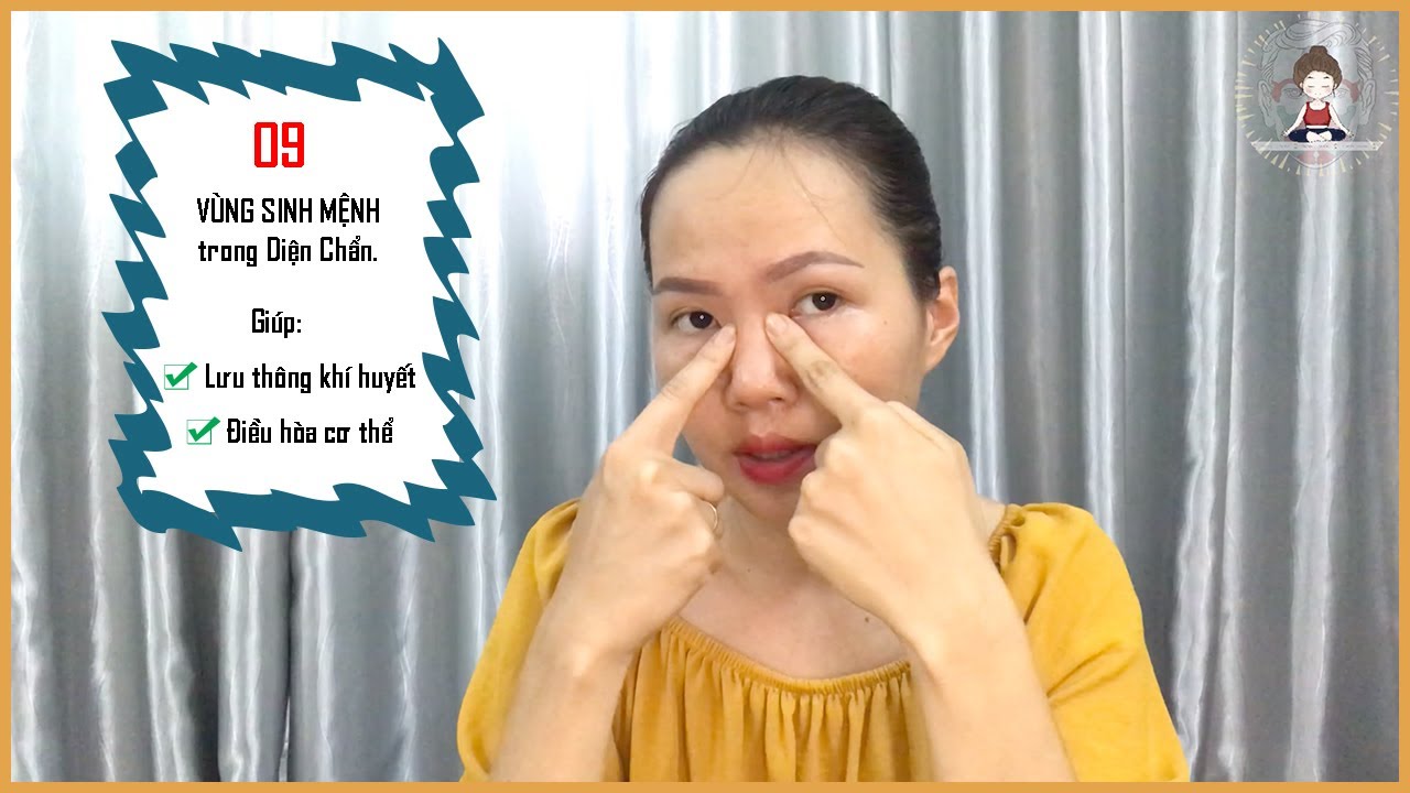 9 Vùng Sinh Mệnh trong Diện Chẩn - Giúp lưu thông khí... - youtube