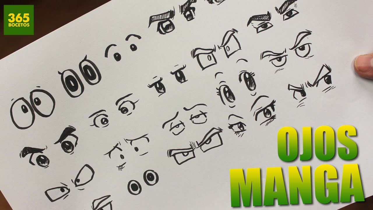 COMO DIBUJAR OJOS ANIME - COMO DIBUJAR OJOS MANGA - How to draw manga eyes  - YouTube