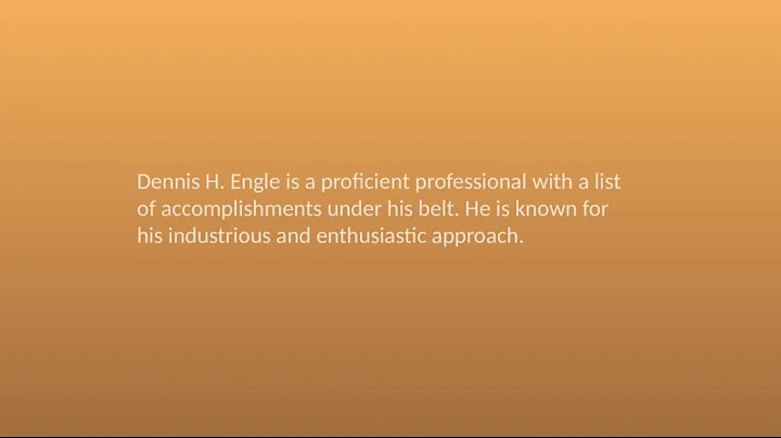 Dennis H. Engle - Lancaster, Pennsylvania