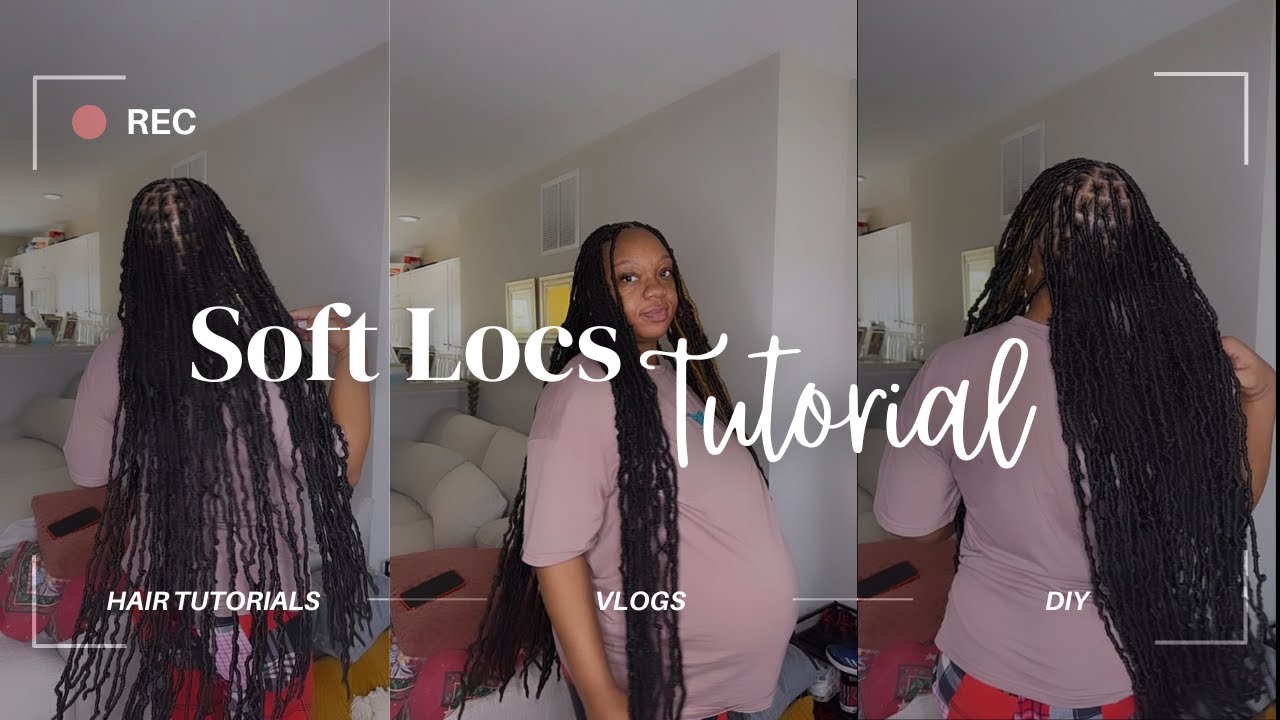 SOFT LOCS TUTORIAL |NO KNOT METHOD| Step by Step | BEST way to do soft ...