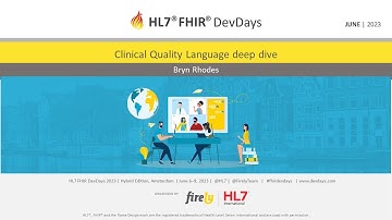 Bryn Rhodes - Clinical Quality Language deep dive | DevDays 2023 Amsterdam
